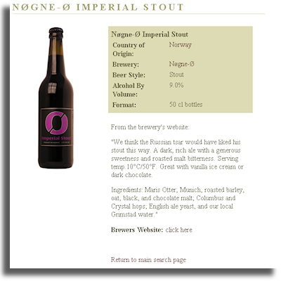 Nogne O Imperital Stout Stats